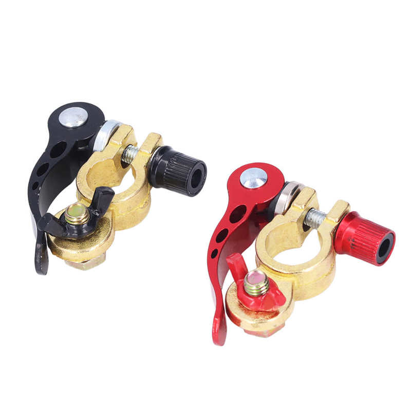 Battery Terminal Connectors Universal Good Conductivity Battery Terminal Clamp Copper for Automobile