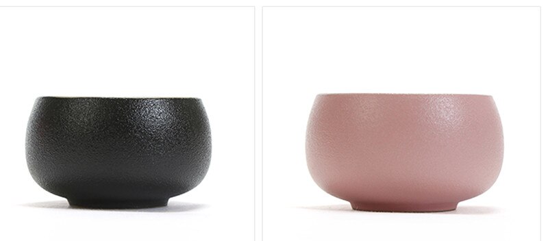 Zen thé maître tasse poterie noire tasse à thé colorée style japonais tasse Arhat personnel unique pinming tasse