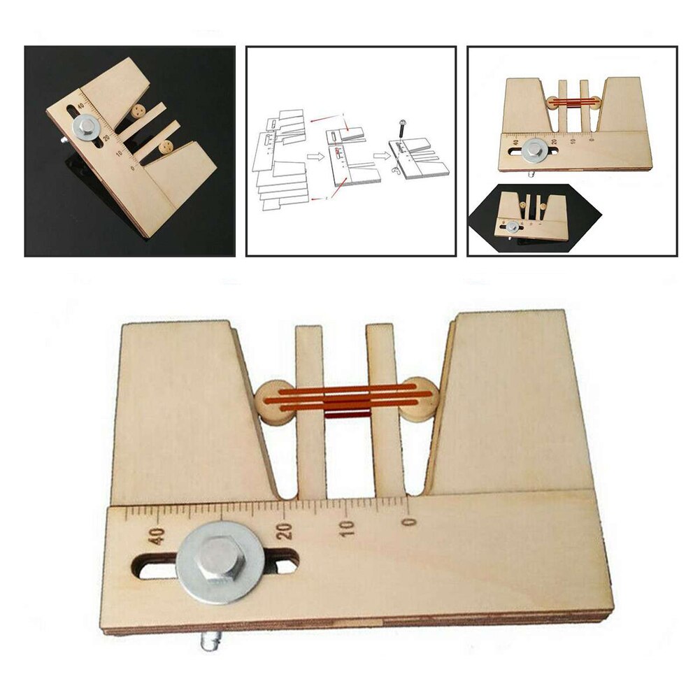 Practical Wooden Dead Eyes Mooring Tool Auxiliary Accessories Tool for Wood Ship Model Kit Adjustable Hand Mooring Tool