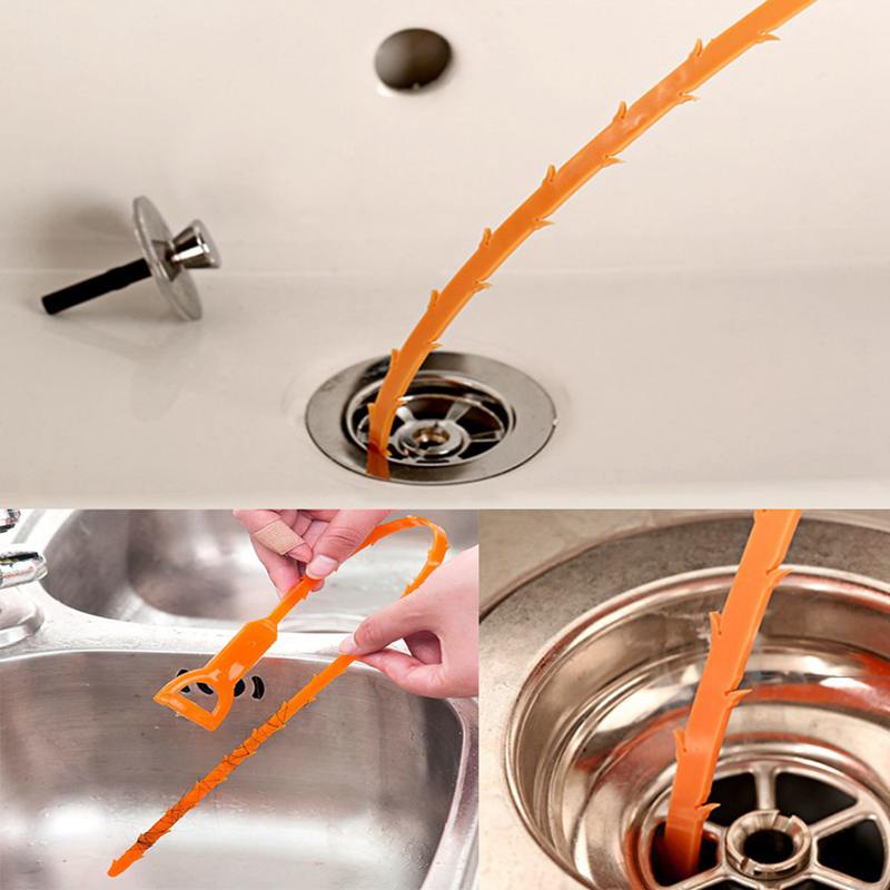 Lot de 10 serpents de drainage pour déboucher les canalisations, outil de nettoyage de 20 cm pour évier et tube