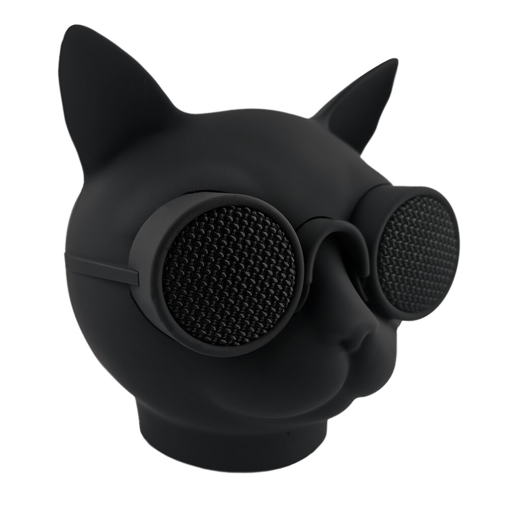 Haut-parleurs sans fil Bluetooth Portable, grande Version, tête de mort, chien, chat, caisson de basses 360 °, stéréo, Super basses, carte TF, lecteur de musique: Cat Speaker