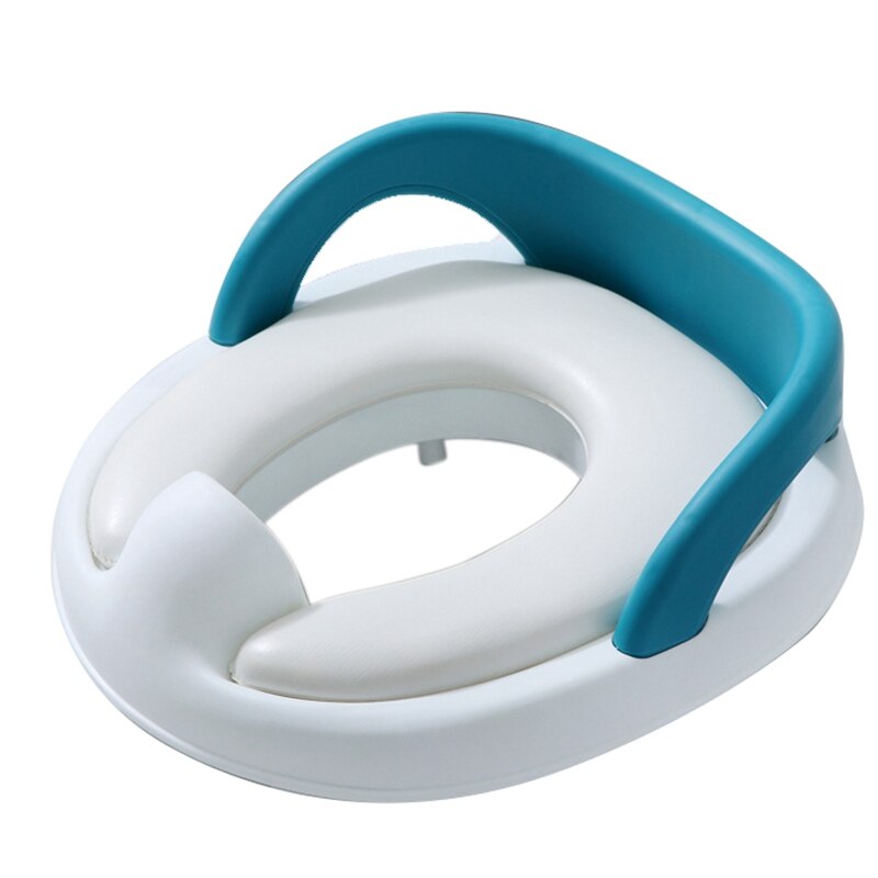 Bébé toilette pot siège enfants pot coffre-fort siège avec accoudoir pour filles garçon toilette formation en plein air voyage infantile pot coussin: Blue