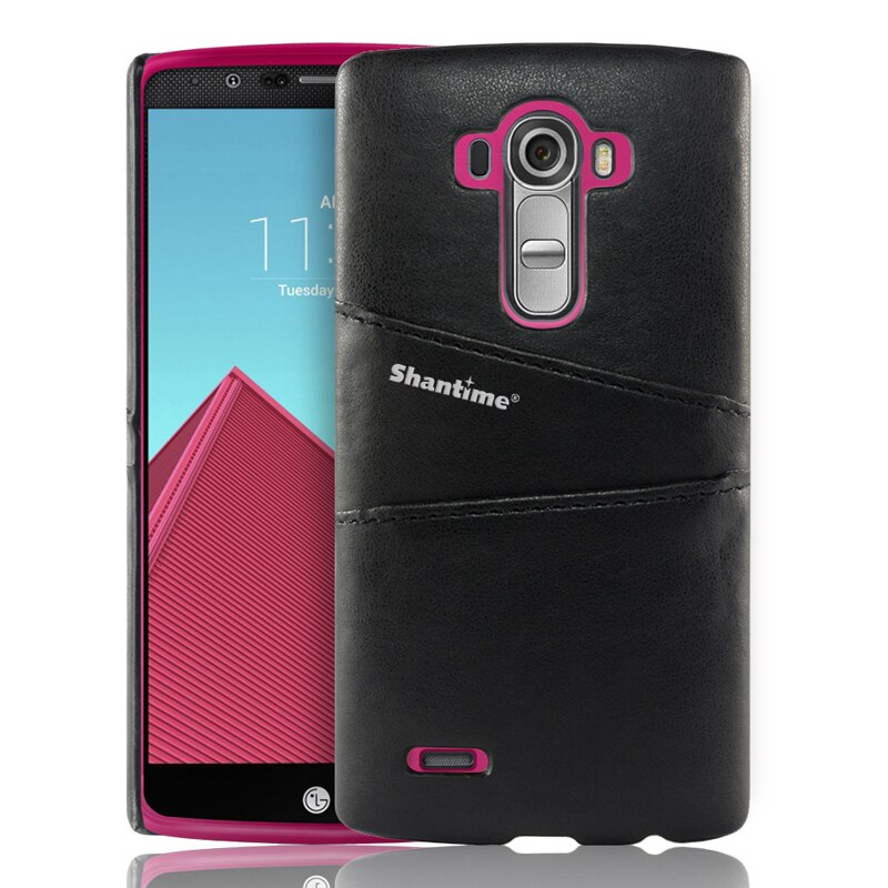 Pu leren achterkant voor lg  g3 g4 g3  g4 portemonneehoesje voor lg  g4 note visitekaartjesvakjes telefoonhoesje: Voor lg  g3 / Zwart