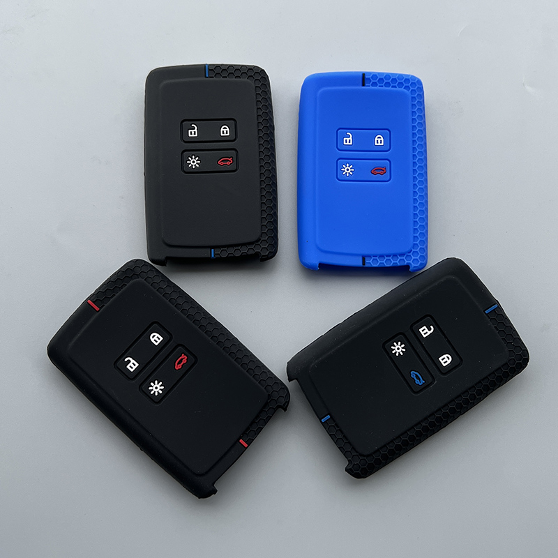 Silicone Car Key Cover Case for Renault Captur Megane Clio Zoe Koleos Talisman Espace Scenic 4 Arkana Dacia Sandero Card Key