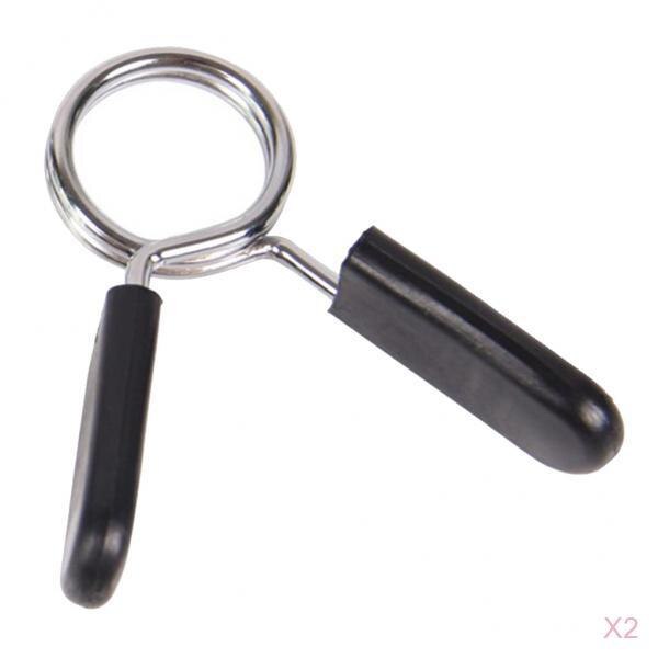 2 stücke Gewicht Riegel Frühling Kragen Clip Hantel Hantel Klemme Bar Gewicht Platte Sperren