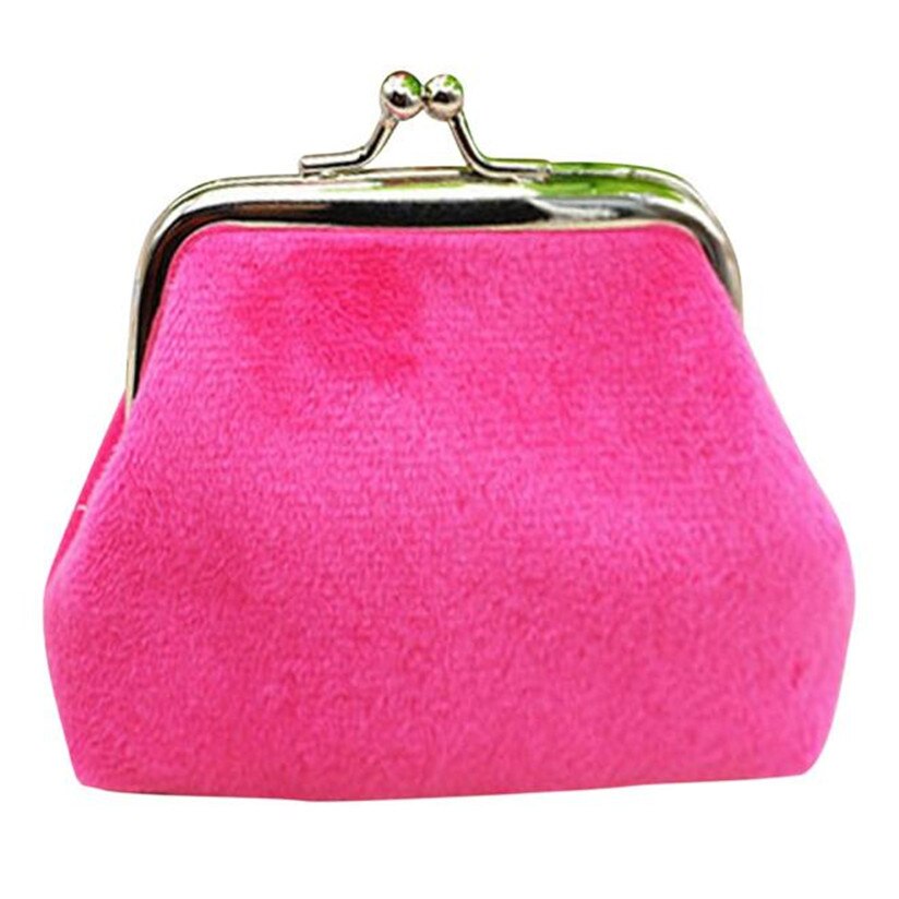 TRANSER Womens Corduroy Kleine Portemonnee Houder Portemonnee Clutch Handtas Tas Meisjes Kaarthouder Beroemde Aug17: hot pink