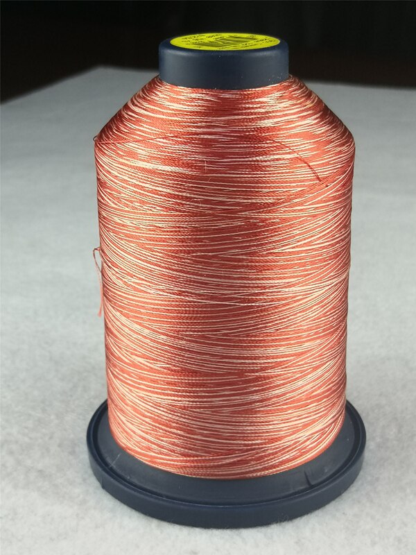 Robison-Anton Variegated Rayon Embroidery Thread Huge Spools 5000 Meters: red with white