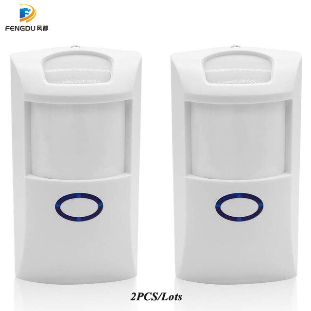 Wireless 433MHz PIR Motion Sensor Pet Immune Motion Infrared Detector Below 25KG Aminal For Home Safety Alarm System: 2PCS