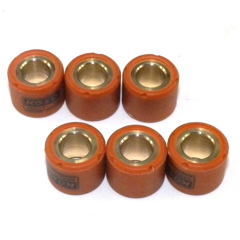 Paquete de 6 uds. De pesos para rodillos, variador de rendimiento, 16mm x 13mm, 5g, 6g, 7g, 8g, 9g, 10g, para 139QMB, 50cc, GY6, piezas de motocicleta, 16X13