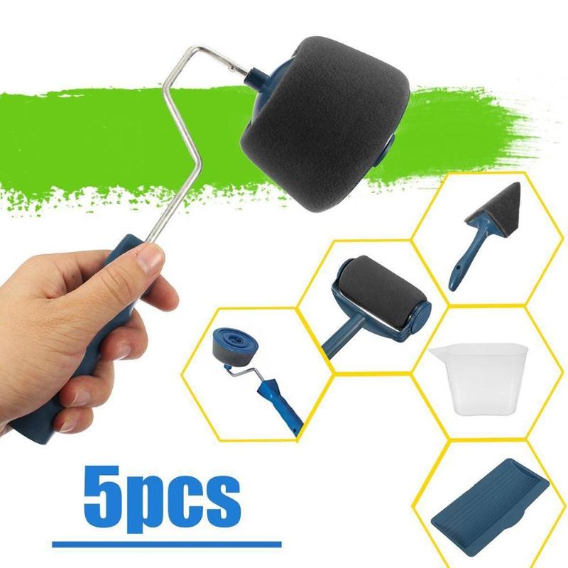 Juego de cepillo rodillo de pintura decorativo para pared de 8 uds, juego de cepillo para pintar corredores, juego de herramientas multifuncional para casa, rodillos de pintura, corredor