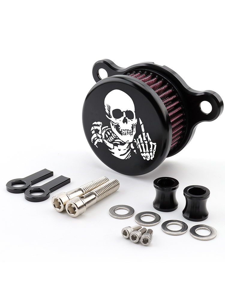Système d'admission de filtre à Air de crâne de moto pour Harley Sportster XL883 XL1200 Iron 883 quarante-Eghit soixante-deux Nightster: Clair