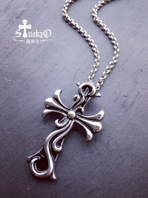 trend [bekentenis] titanium stalen kruis ketting mannelijke hanger Christian hanger hipster Koreaanse sieraden: 5