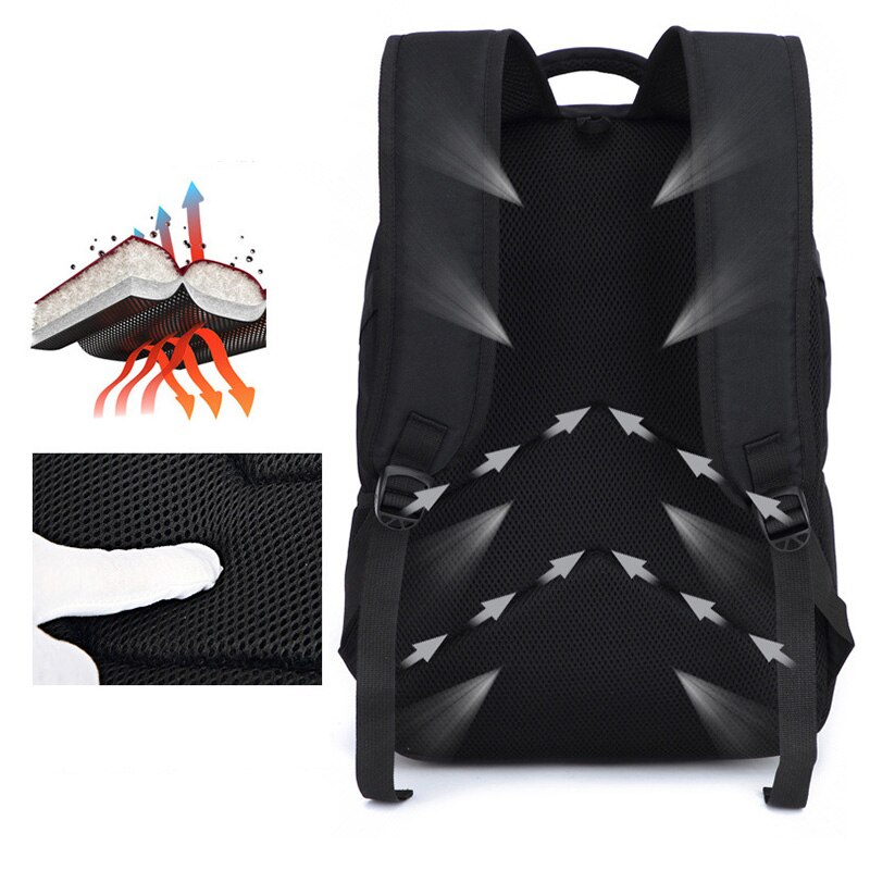 Daiiibabyyy  4Pcs/Set Large Capacity 4 in 1 Backpack Breathable Casual School Bag Multifunction School Rucksack College Backpack Teenage