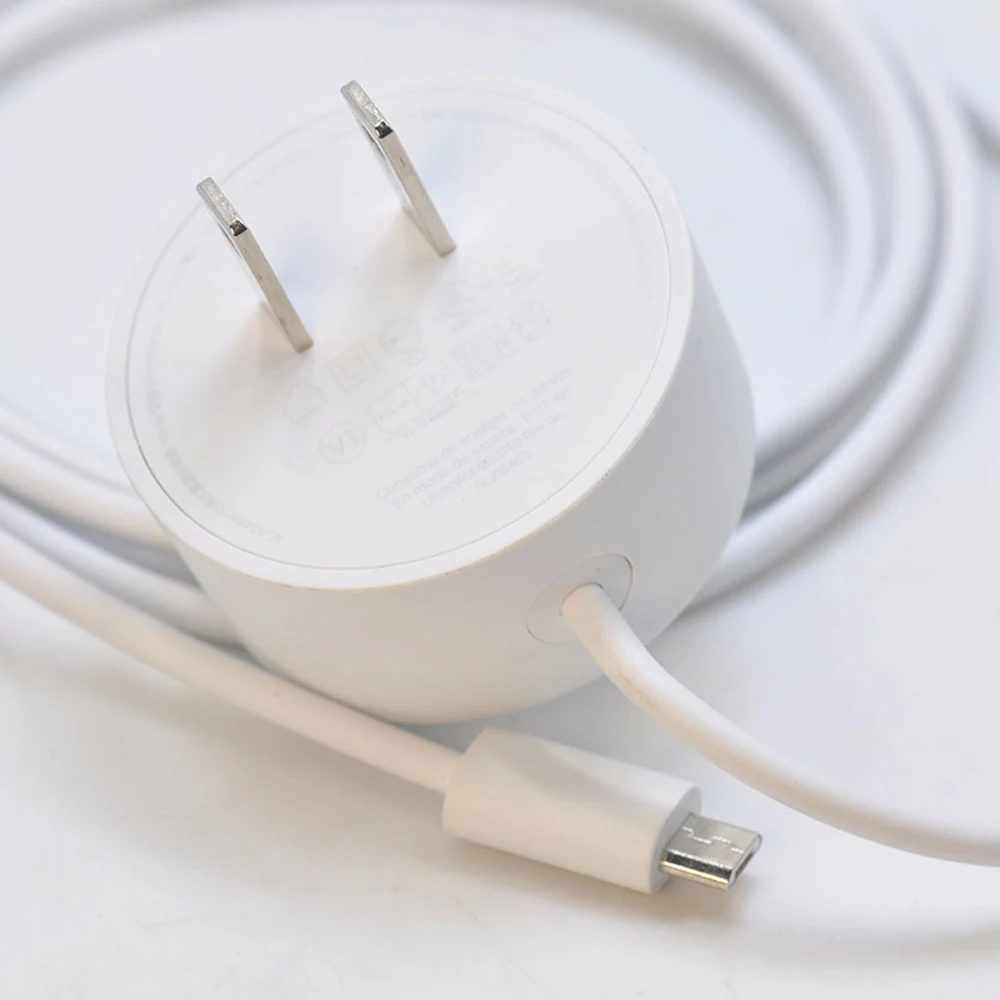 Netzteil für Google Nest Heimat Mini AC-Adapter Mikro-USB-Netzteil Weiß 5 Fuß 1,8 A uns-EU-Steckerversorgung W17-009N1A