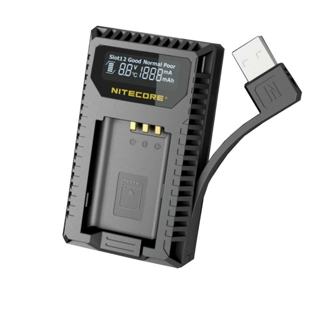 Nitecore usn2 usb duplo slot de viagem lcd carregador da câmera para sony NP-BX1 baterias compatíveis DSC-HX350 DSC-H400 DSC-HX400 DSC-HX90