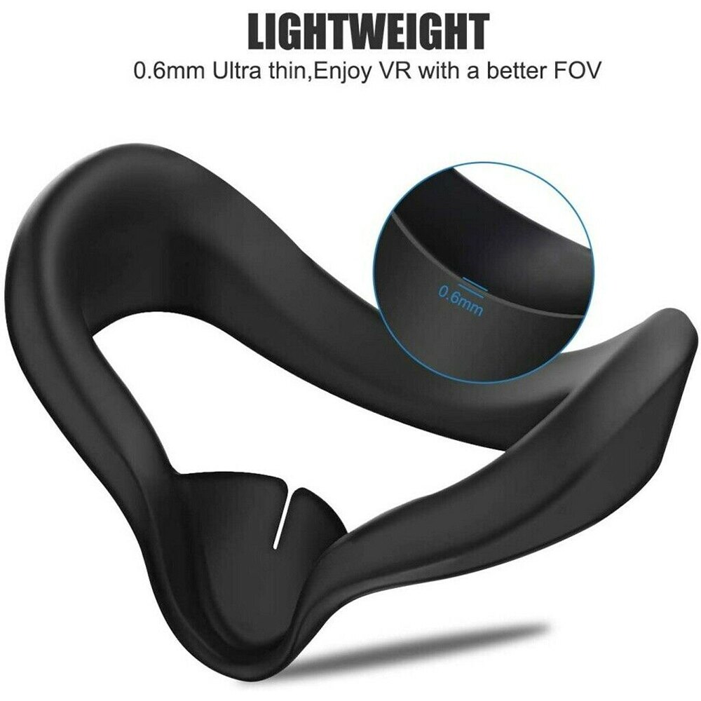 1PC Soft Silicone Eye Mask Cover For Oculus Quest 2 VR Glasses Anti-sweat Anti-leakage Light Blocking Protective Eye Cover Pad