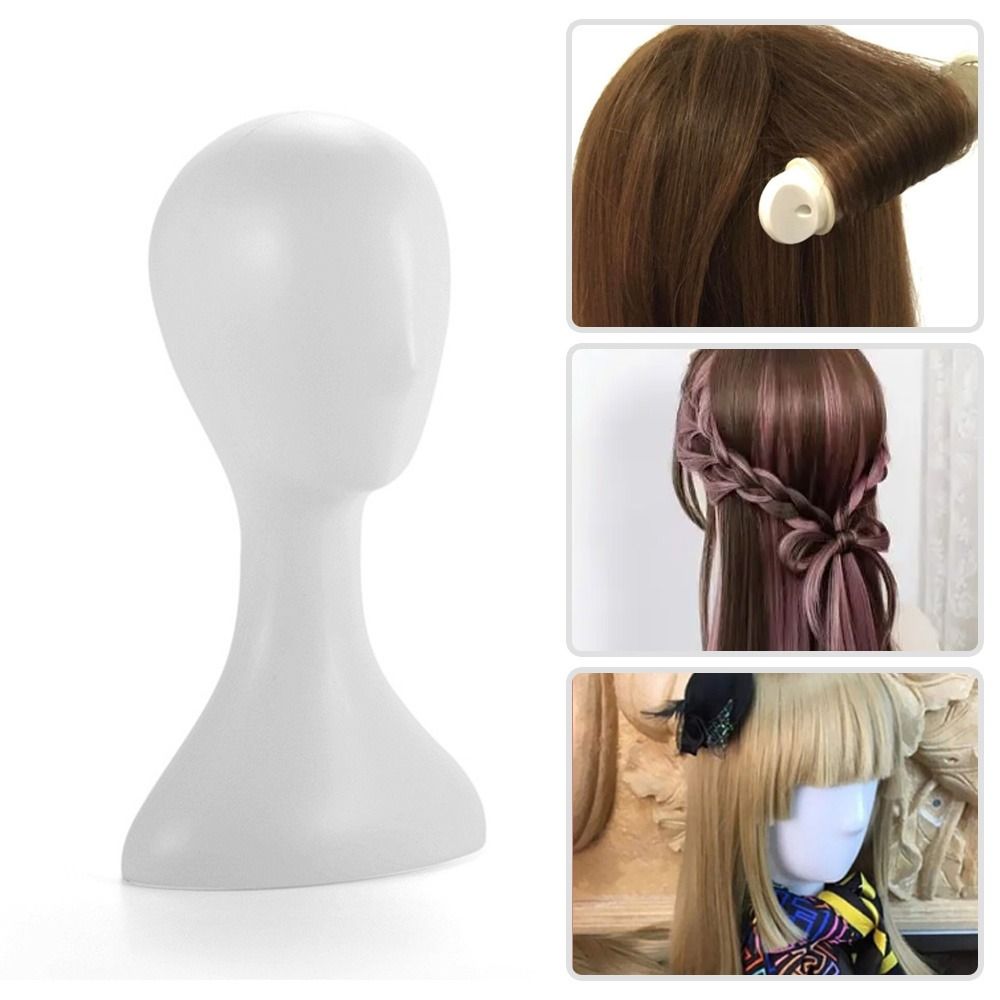 Female Model Wig Hat Scarf Manikin Head Model Display Frame Accessories Female Head Props
