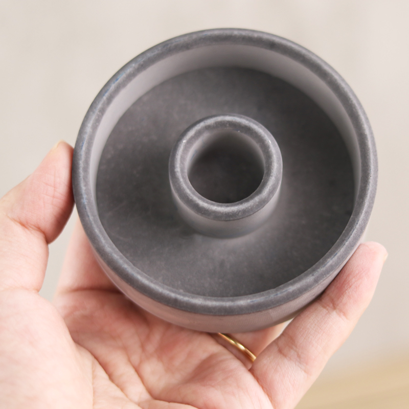 Bougeoir rond en silicone fait à la main, plâtre d'aromathérapie, accessoires de bougie partenaires, décor de bureau à la maison