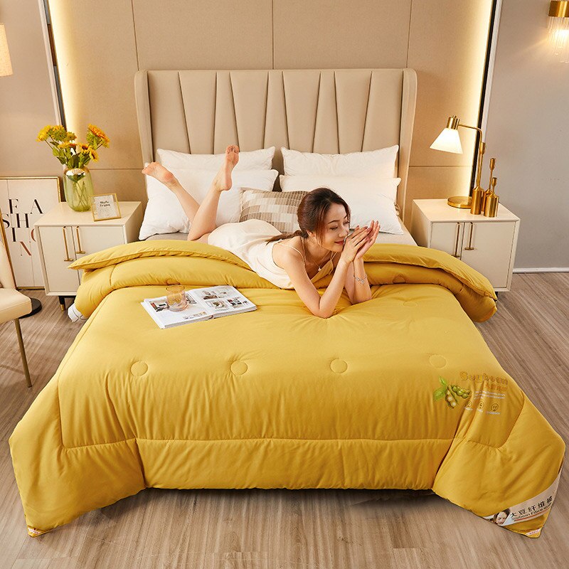 Super Warm Quilt Spring Plush Winter Blanket 1.5kg Single Quilt Thickened Warm Autumn Comforter Core: Red