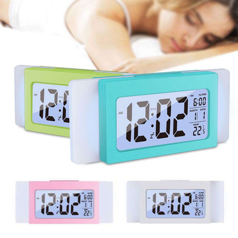 Multifunctional Digital Clock with Large Screen Display Time Temperature