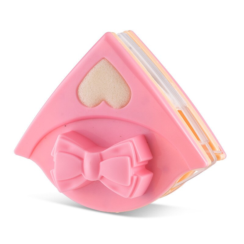 Magnetic Window Cleaner Brush Double Side for Washing Windows Glass Cleaning Household Wash Window Wiper Magnet Glass Cleaner: pink 15-24MM