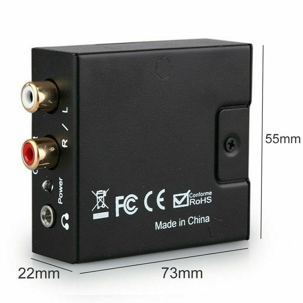 Protable 3.5Mm Jack Coaxial Optical Fiber Digital To Analog Audio Aux Rca L / R Converter Spdif Digital Audio Decoder Amplifier