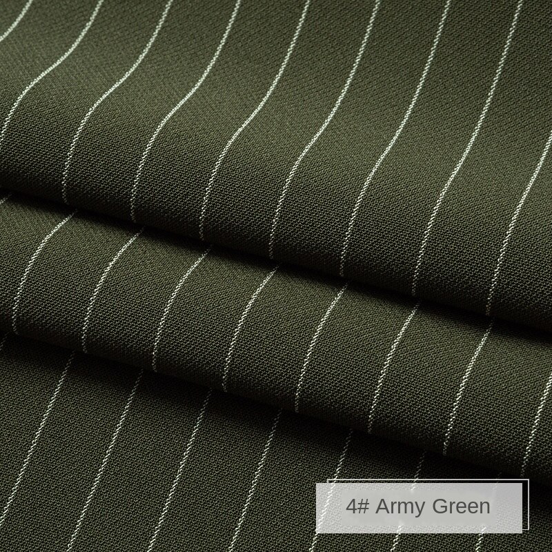 Bredde 59 " henge ned rynkebestandig nålestripet stoff polyester spandex materiale buksevest nyeste dressstoff: Nr. .4