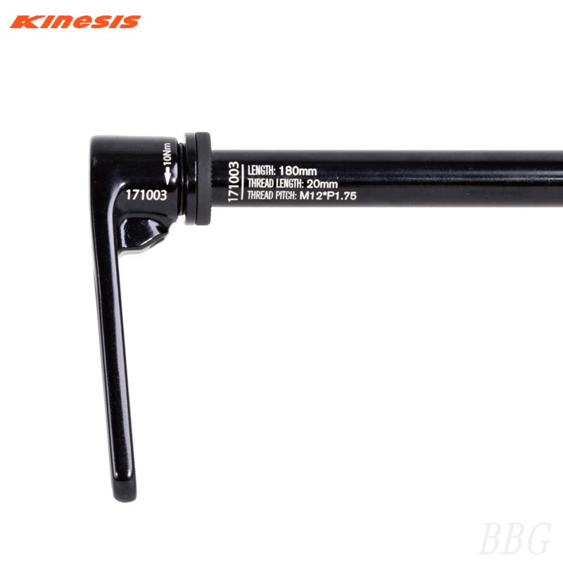 Spinta a sgancio rapido per perno passante per bicicletta Kinesis Ta009 148X12 Mm P1.75mm 180MM