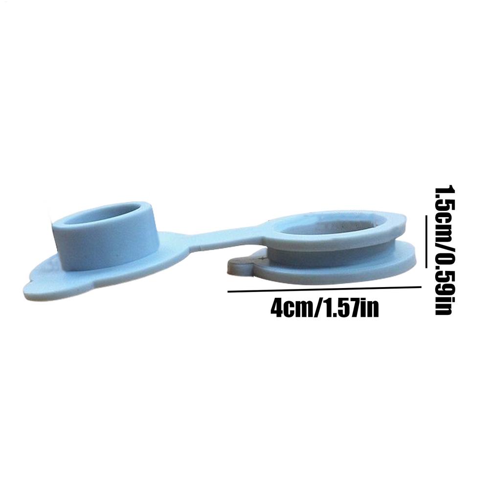 2 Stuks Siliconen Bad Stopper Lekvrije Afvoer Cover Gootsteen Haar Stopper Bad Platte Plug Stopper Bad Stopper voor Badkamer: Blauw
