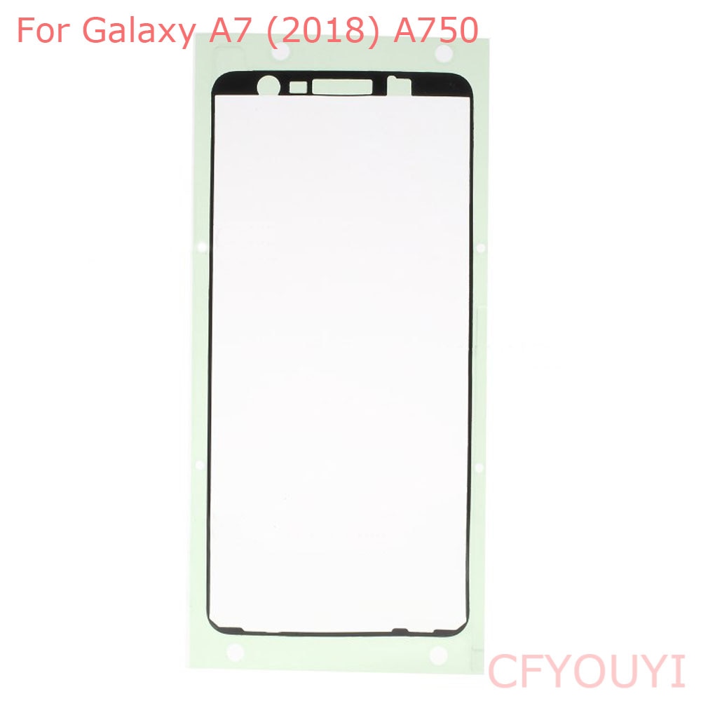 1 pcs Voor Samsung Galaxy A7 ) A750 Voorframe LCD Bezel Behuizing Sticker