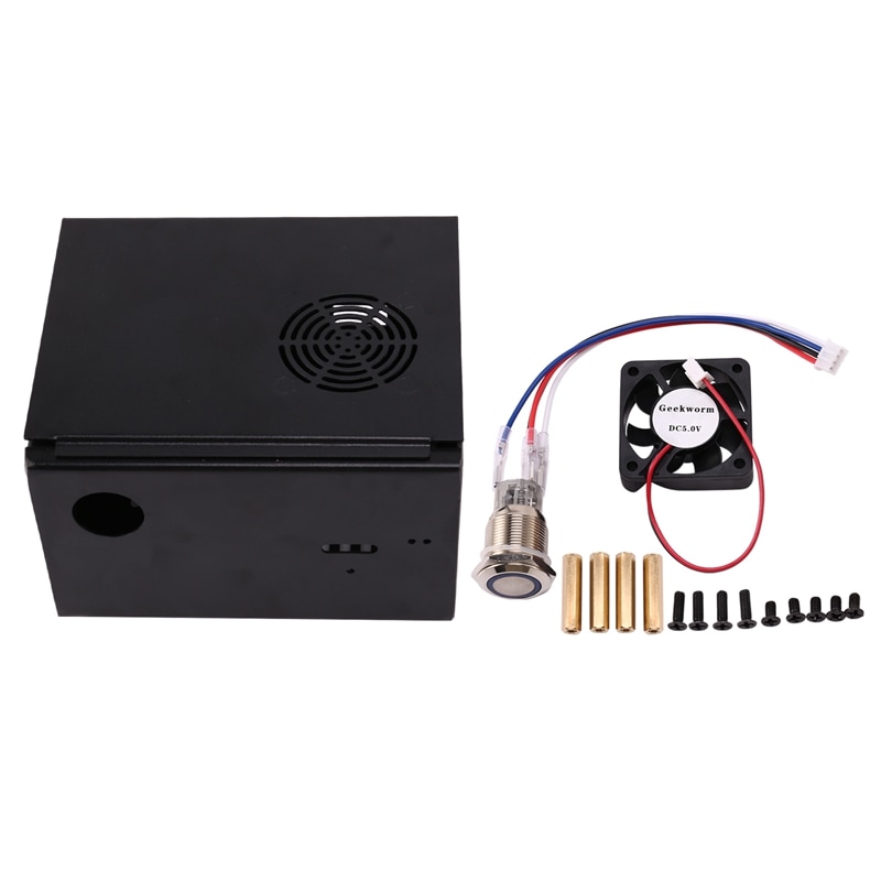 Suitable for Raspberry Pi 4B X825 2.5 Inch SATA SSD&HDD Hard Disk Expansion Board Supporting Metal Shell with Switch: Default Title