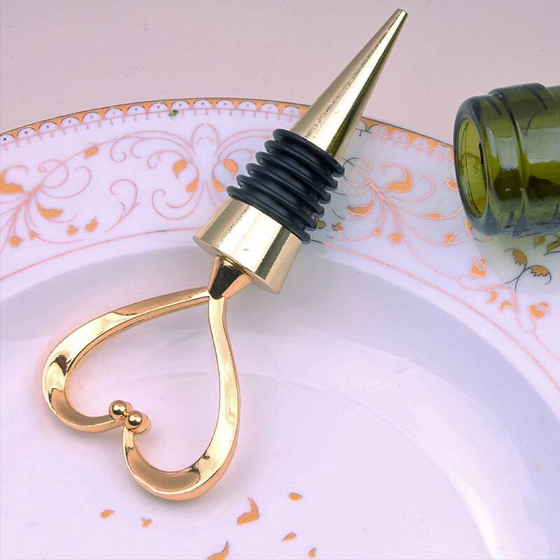 10Styles Wine Bottle Stopper Zinc Alloy Decorative Snowflake Stopper Party Supplies for Keeping Wine Fresh: ZXHG314-GD