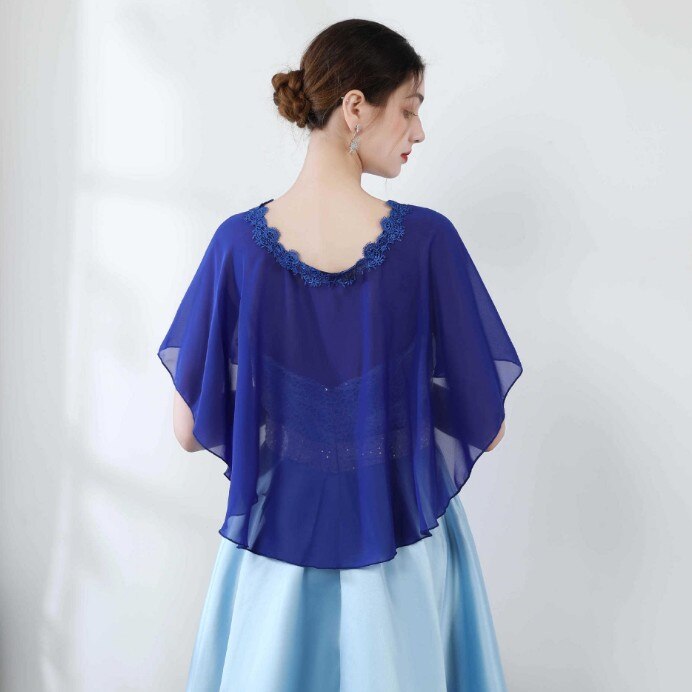 Vestes en mousseline de soie pour femmes, longues écharpes, châle, enveloppe, doux, pour soirée et mariage