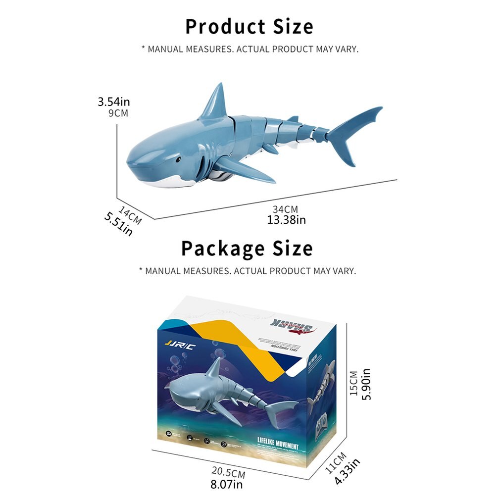 Remote Control Shark Waterproof Simulation Modeling 2.4g Shark Simulation Modeling Joint Flexible Charging Shark