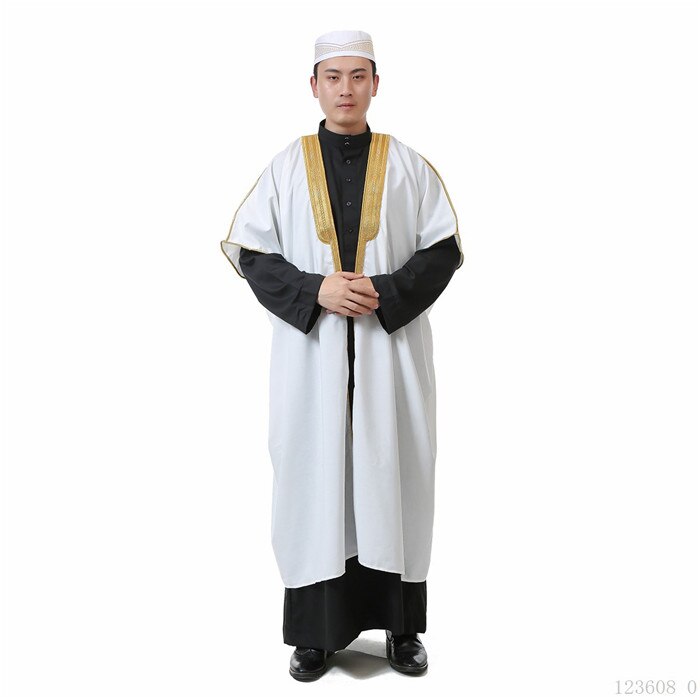 NANAMEEI Kaftan heren lange mouwen thobe linnen moslim jurk