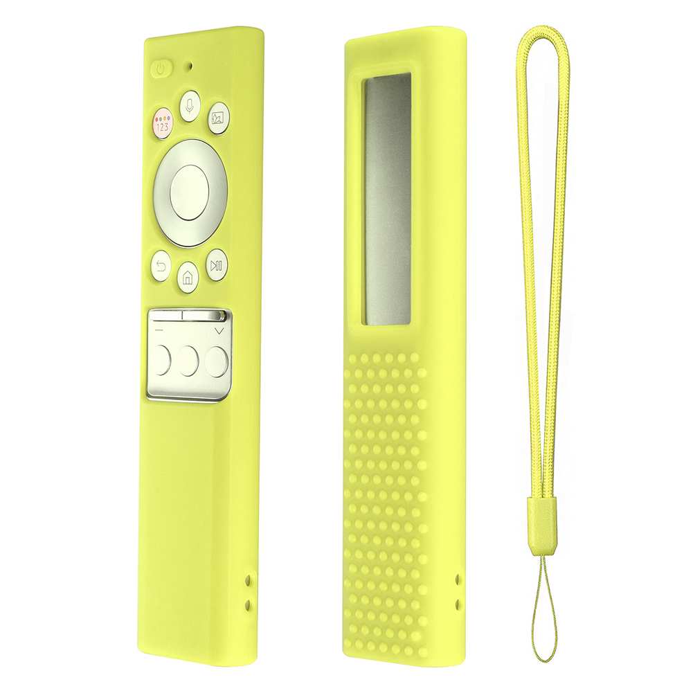 For Samsung TV BN59-01265A BN59-01271A BN59-01272A Silicone Dustproof Protective Cover Remote Control Case: luminous green