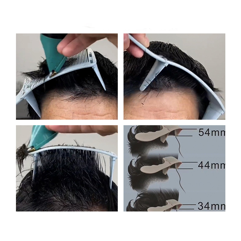 Peine de corte de pelo para hombre y mujer, accesorio de peluquería de 1/2/3 piezas, con tapa plana, para decoloración y estilismo