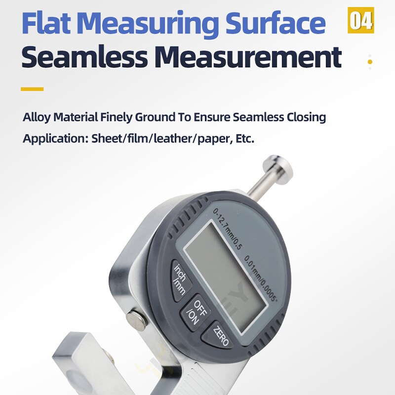 Digital Thickness Gauge Measuring Tools Electronic Thickness Meter Measure Thickness Of Paper Cloth Thin Metal Micrometer 0.01mm