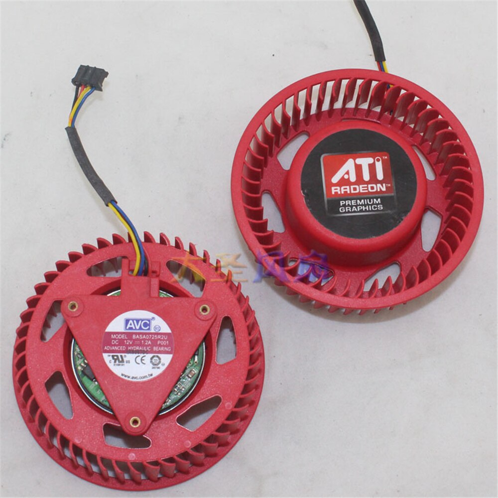 BASA0725R2U brand AVC turbo fan HD4850 4890 5970 5870 12V 1.2A