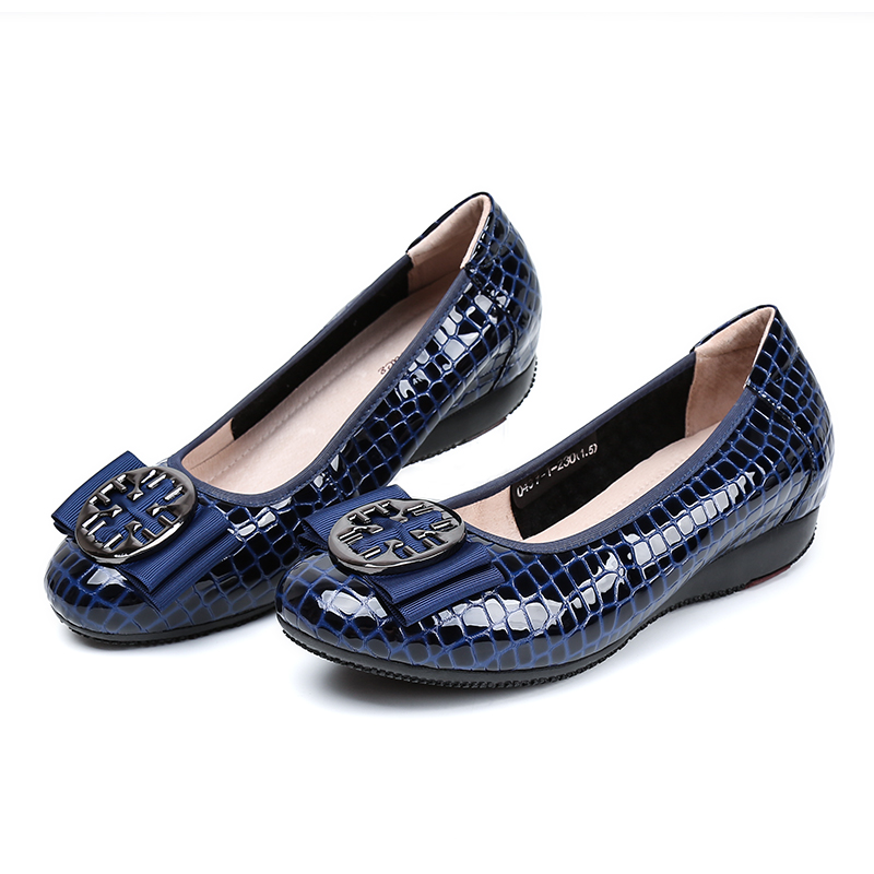 Escarpins à Tête Ronde et Talons Bas pour Femme, Chaussures Élégantes de Luxe, Grande Taille, à Enfiler, Offre