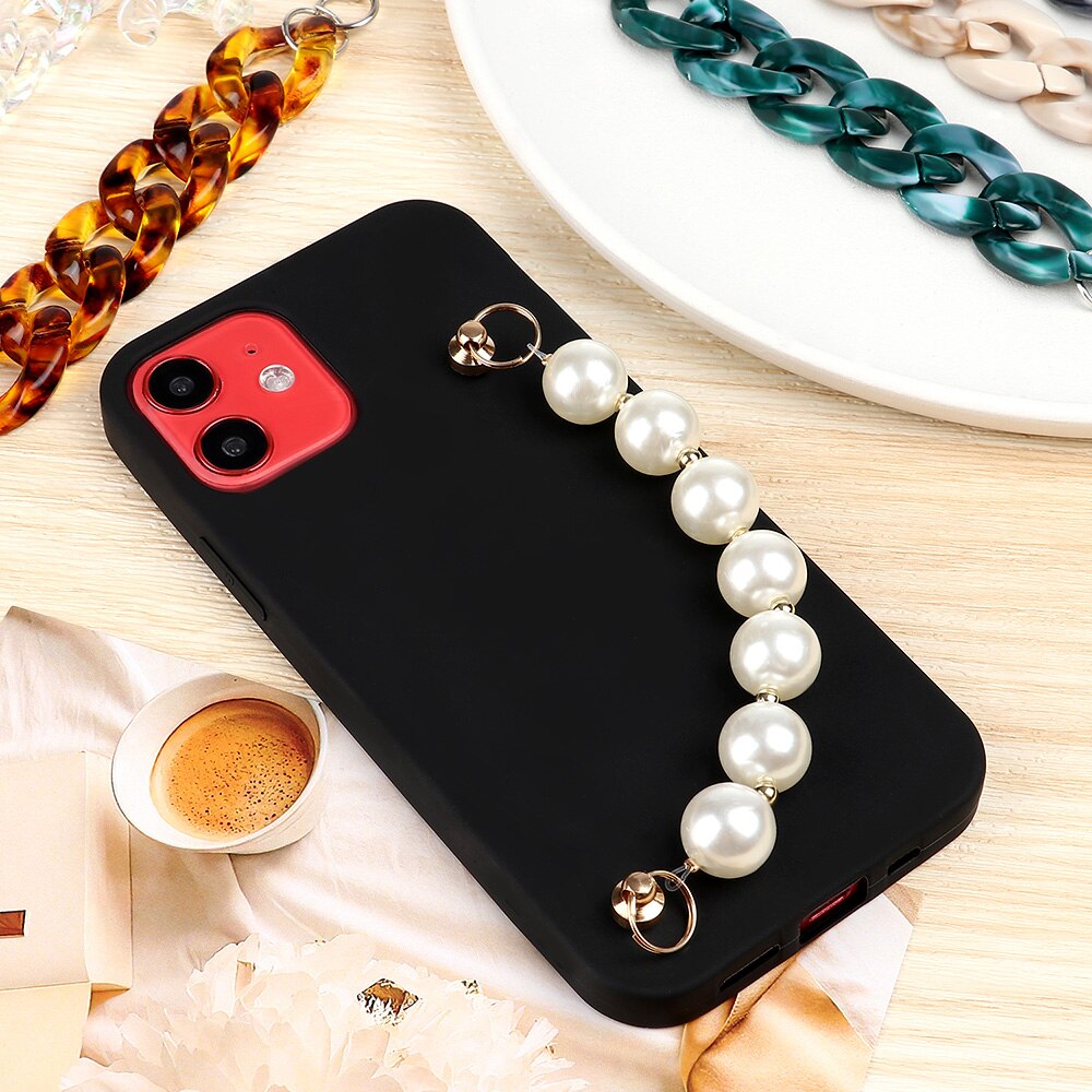 Universele Mobiele Telefoon Riemen Telefoon Hanger Lanyard Decoratie Telefoon Case Anti Verloren Keten Kralen Secure Diy Phone Case Accessoire