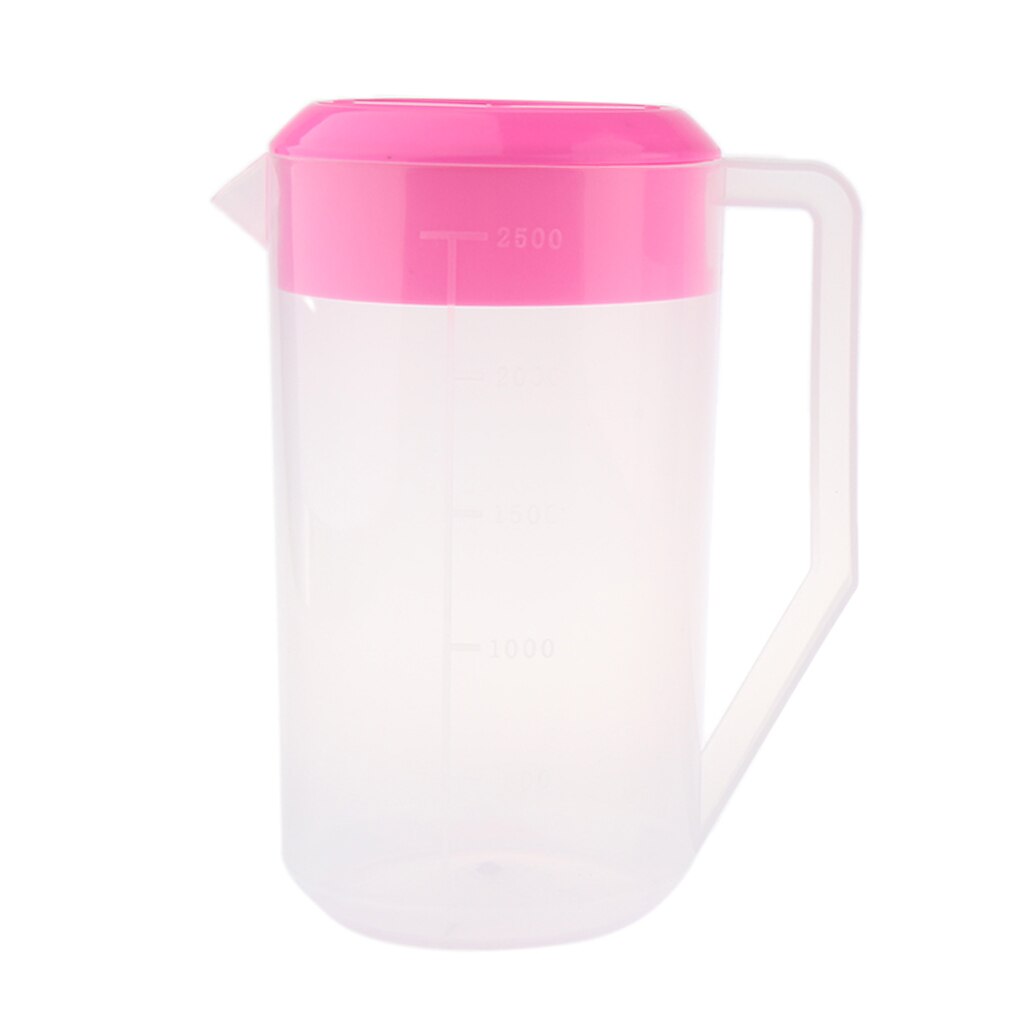 Plastic Cold Water Jug Pot Pitcher With Lid For Juice, Milk, Water 2.5L