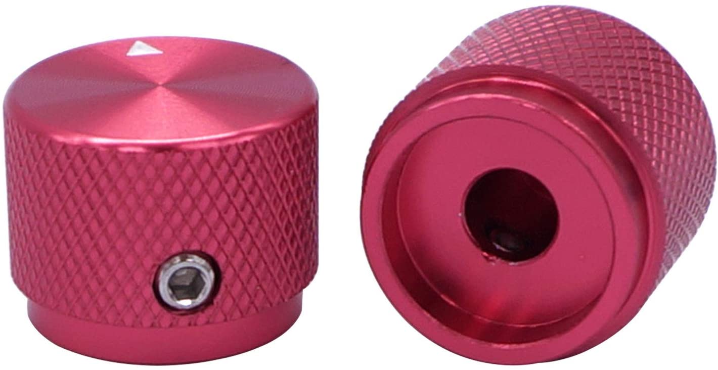 2 stk 20 x 15.5mm( dia x høyde ) 6mm aksel aluminium roterende elektronisk kontroll potensiometer knott volum kontroll knott