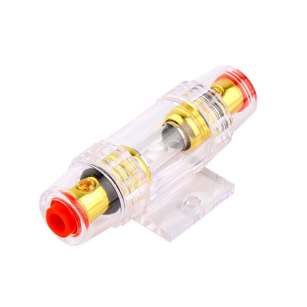 Metal 800W 14GA Car Audio Subwoofer Amplifier AMP Wiring Fuse Holder Wire Cable Support Installation Kit Low Noise Distortion