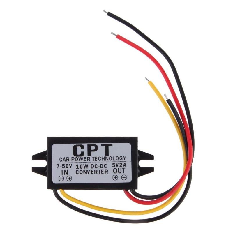 5.5*2.5 5 v DC naar DC Converter Module CPT Car Power Step Down Buck Module Regulator Auto Power waterdichte Auto Accessoires