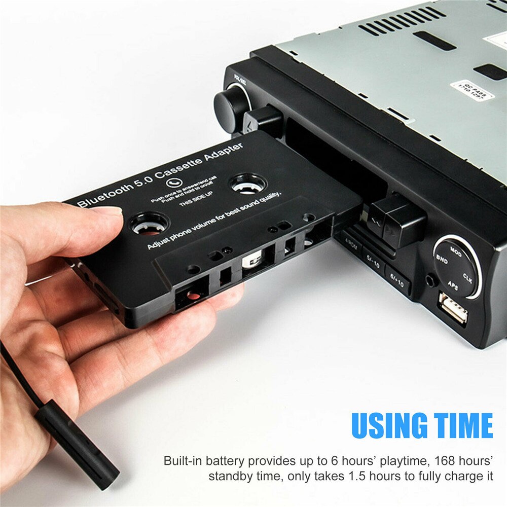 Auto Bluetooth Cassette Adapter Bluetooth 5.0 Car Audio Stereo Cassette Adapter Aux Auto Cassette Speler