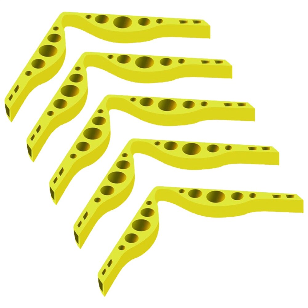 5pcs/pack Face Mask Silicone self-adhesive Nose Bridge Increases Breathing Space Anti-fogging Nose Bridge Myopia Glasses Mask: yellow