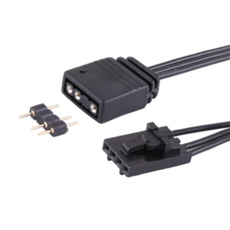 Línea conector adaptador ARGB 4 pines y 5V para RGB a ARGB estándar 4 pines y 5V