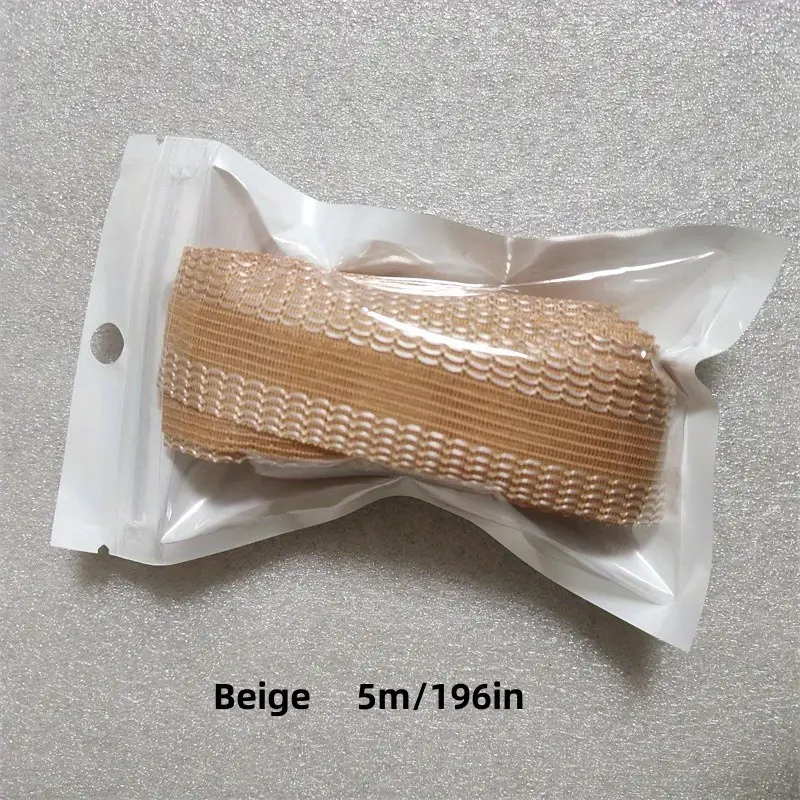 1/5M Self-Adhesive Pants Hem Tape Trouser Edge Paste Iron-on Pant Shorten Tools DIY Clothing Repair Polyester Tape Sewing Supply: P / Bruin