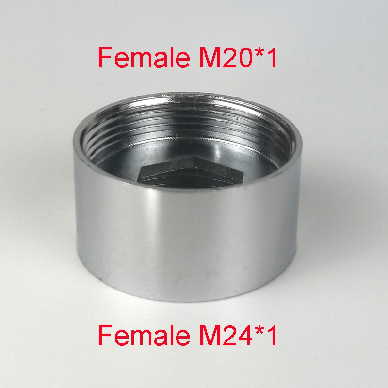 Weibliche M24 Durcheinander rohr passend zu Konverter Wasserhahn stecker Adapter M16 M18 M26 Zahnseide Zubehör männlichen gewinde munddusche: F20xF24